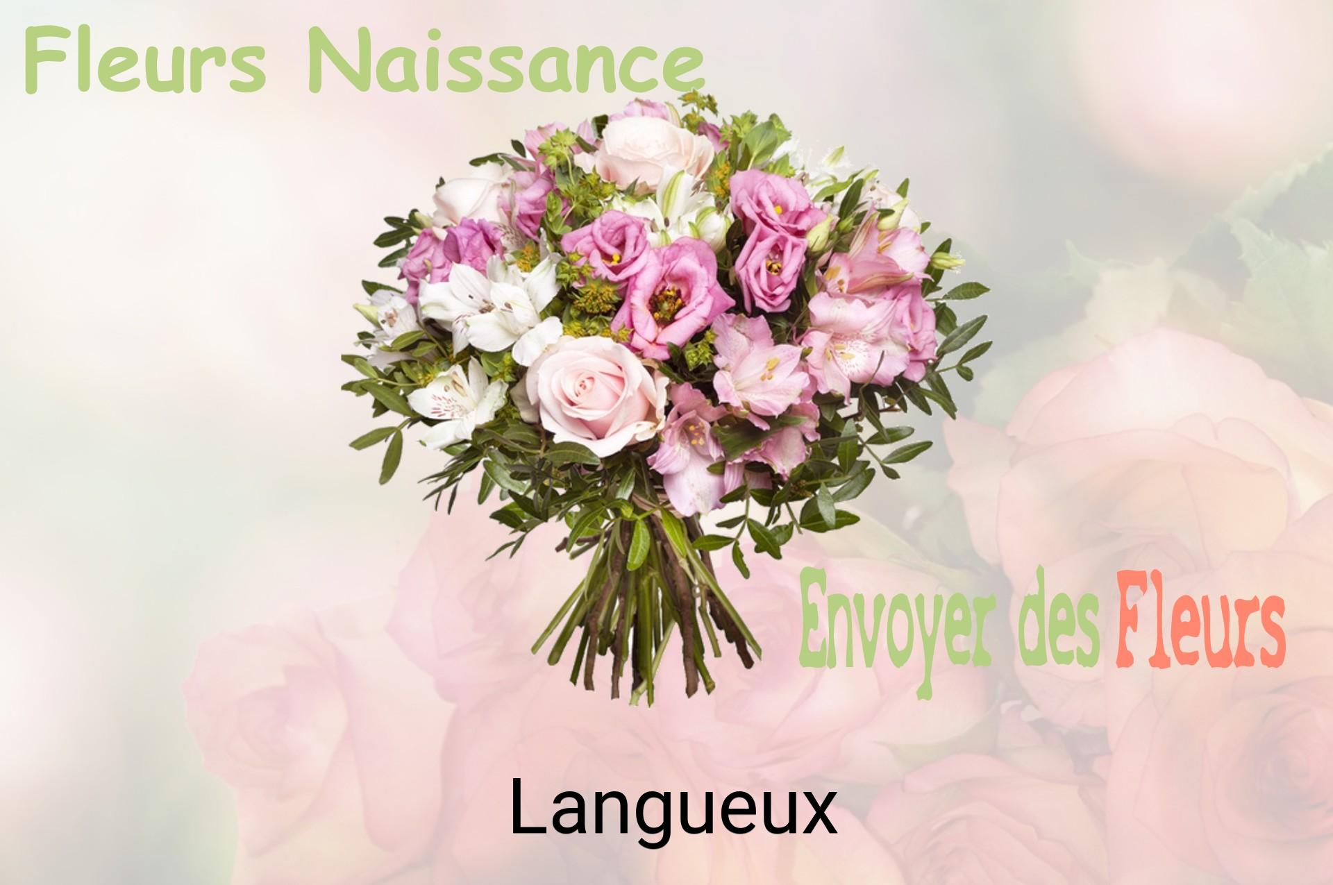 Bouquet de fleurs de naissance livré à Langueux